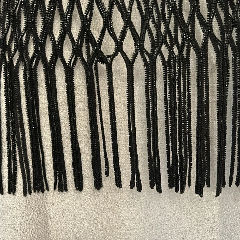 Elegant Black Fringe Skirt - Picture 10 of 12